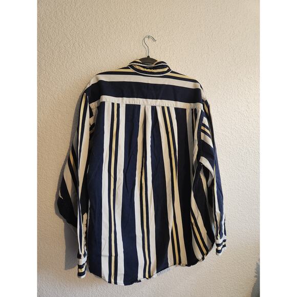 Eddie Bauer Mens Striped Long Sleeve Button Up Lg - Picture 5 of 7